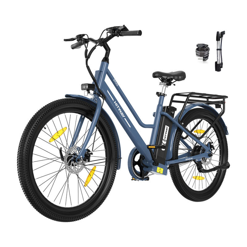 27,5" Bicicletă electrică urbană cadru jos baterie detașabilă 13Ah BK8S APP