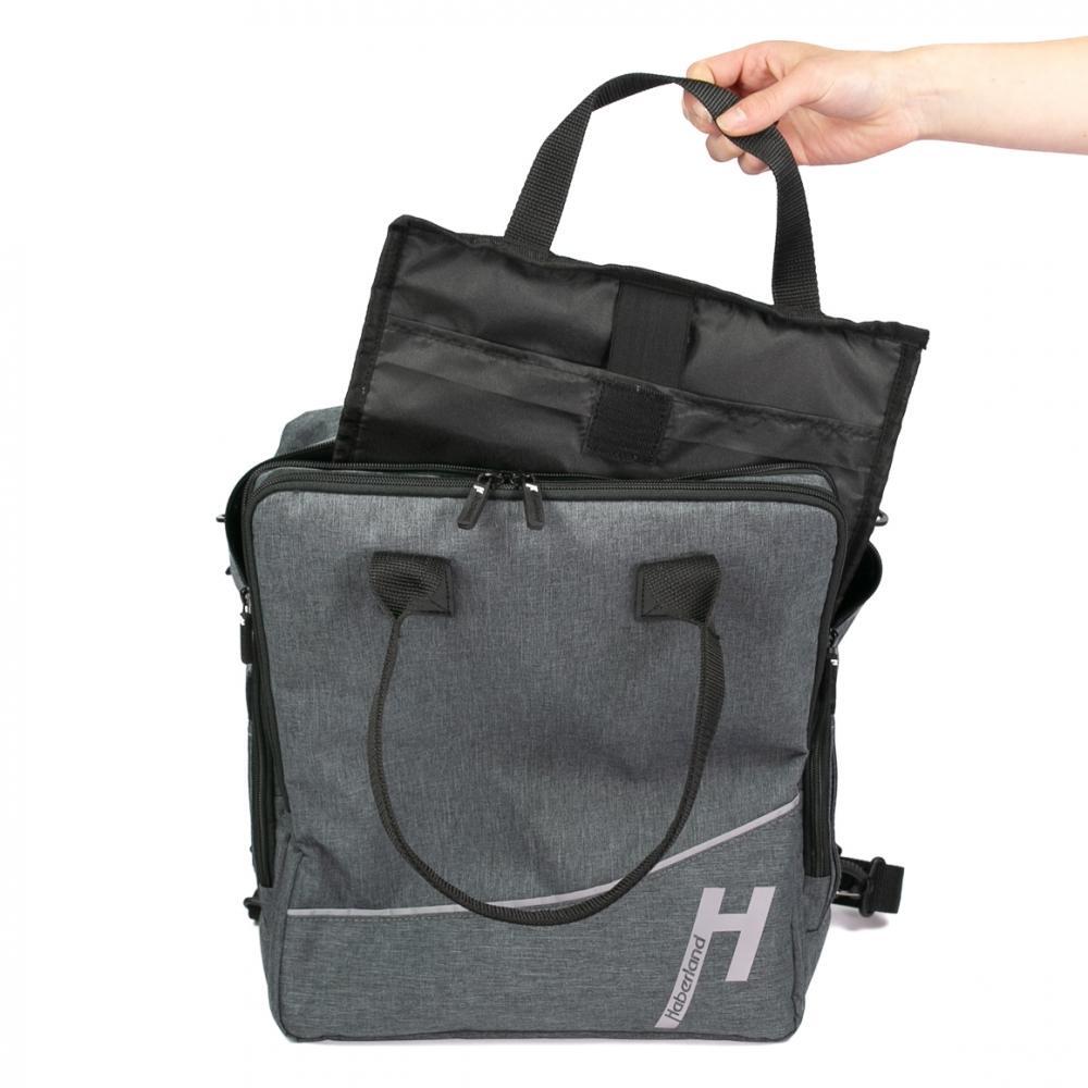Haberland Bike-Rucksack More Than Work anthrazit - vielseitige Gepäckträger-T... 2/3