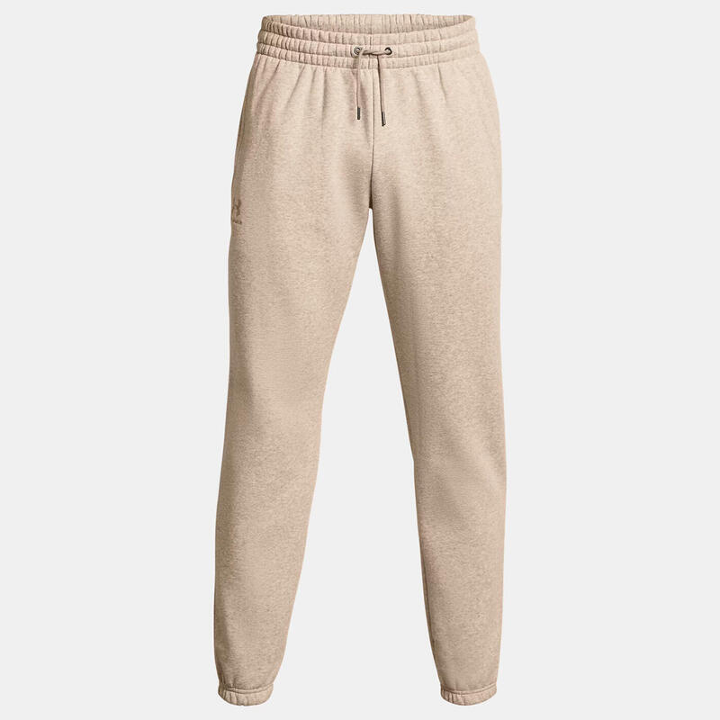 Pantaloni jogger UA Icon Fleece taupe deschis melanj pentru bărbați