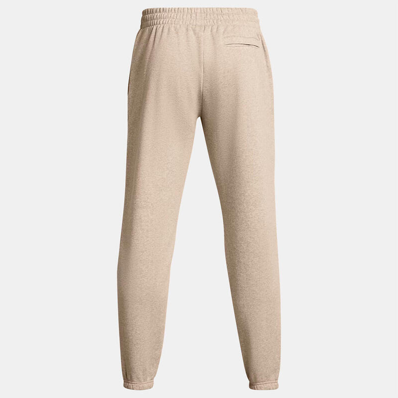 Pantaloni jogger UA Icon Fleece taupe deschis melanj pentru bărbați