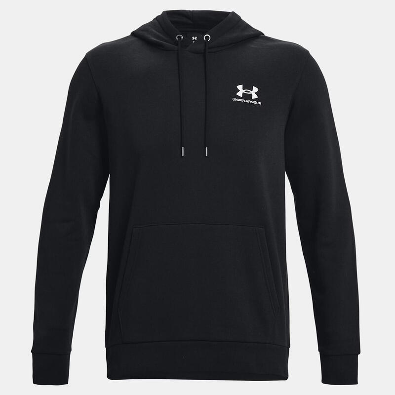 Hanorac UA Icon Fleece negru pentru bărbați