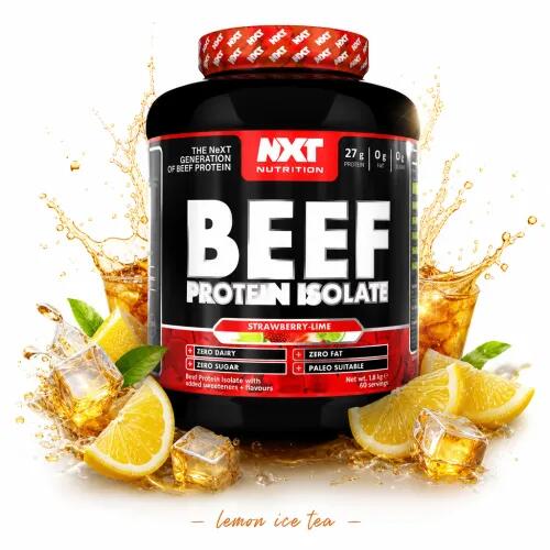 NXT Nutrition Beef Protein Isolate 1800g lemon ice tea