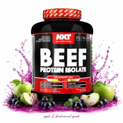 NXT Nutrition Beef Protein Isolate 1800g apple & blackcurrant squash