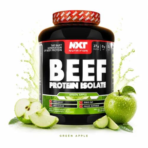 NXT Nutrition Beef Protein Isolate 1800g green apple