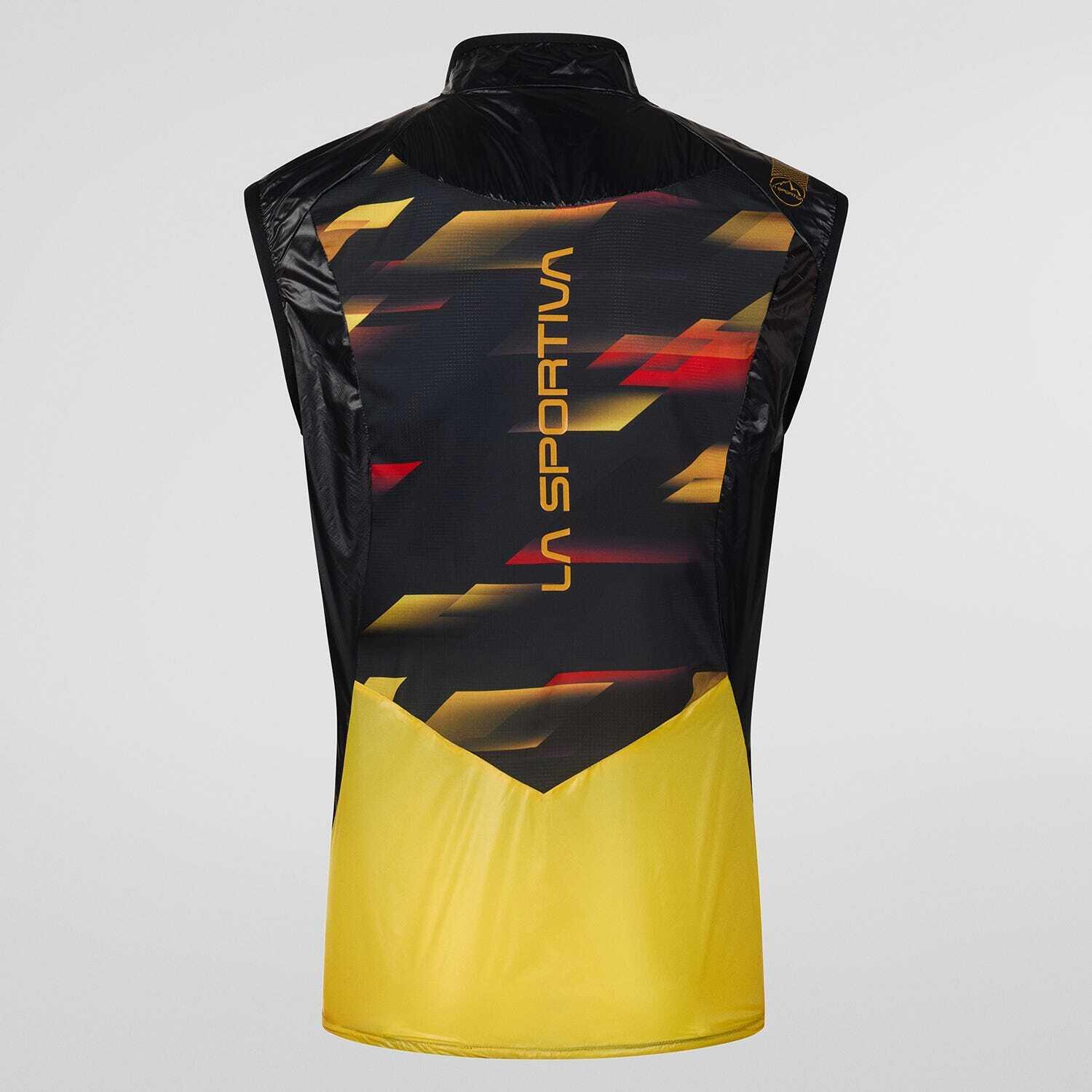 Gilet coupe‑vent La Sportiva Blizzard homme L jaune noir léger respirant zippé 2/2