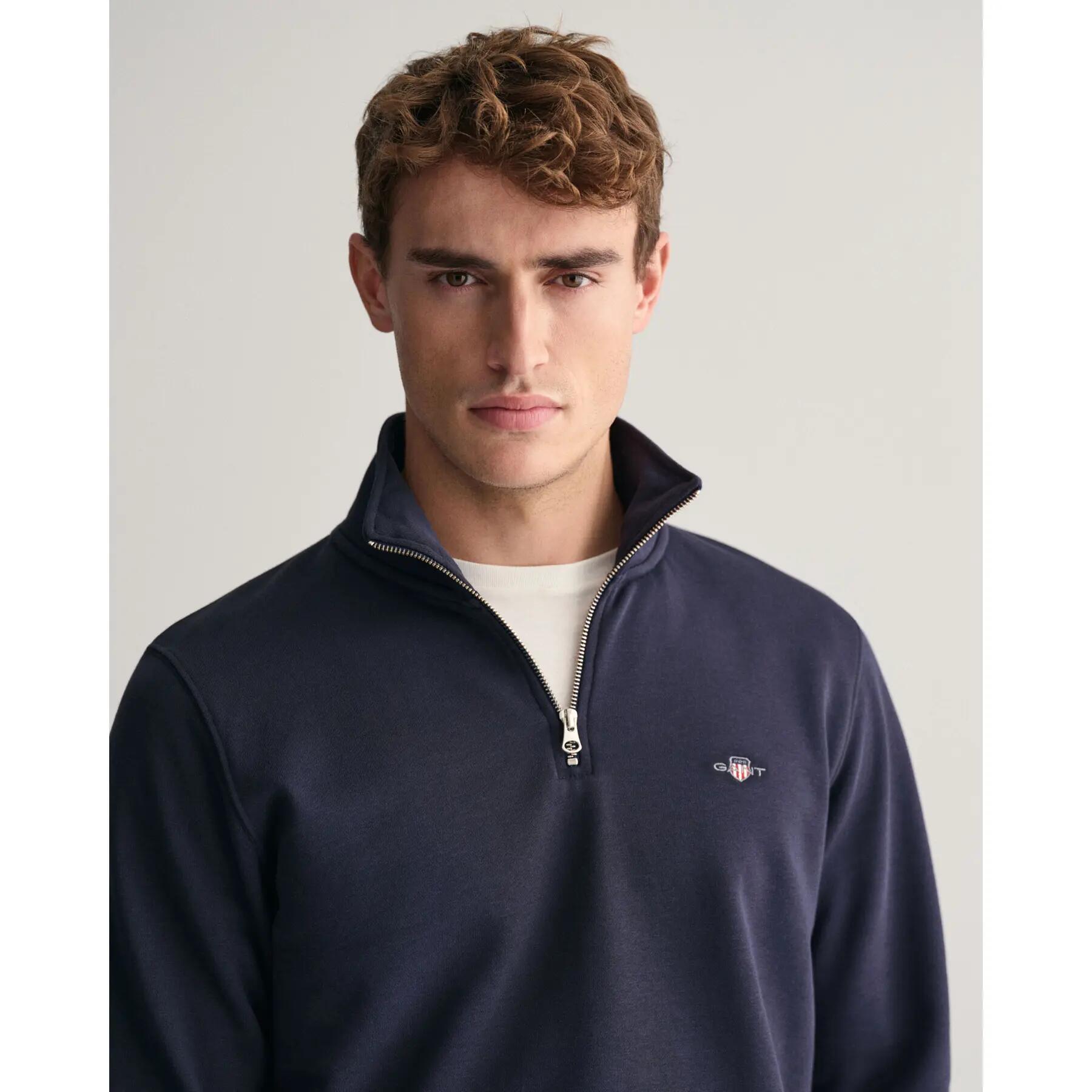 Sweater met halve rits Gant Shield 5/5