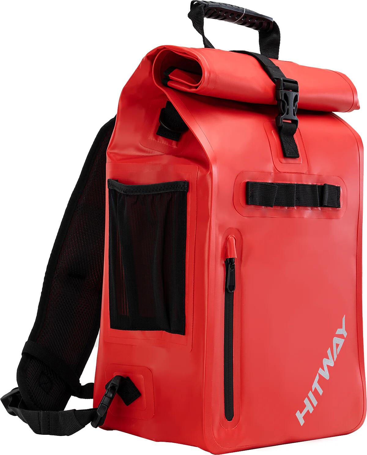 Sac de vélo étanche 29L Rouge pour porte-bagages arrière 3/4