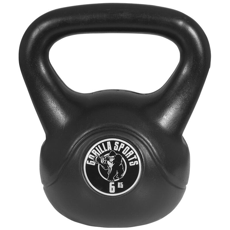 Kettlebell - funkční trénink - plastový povlak, cementová náplň - sada 3/7