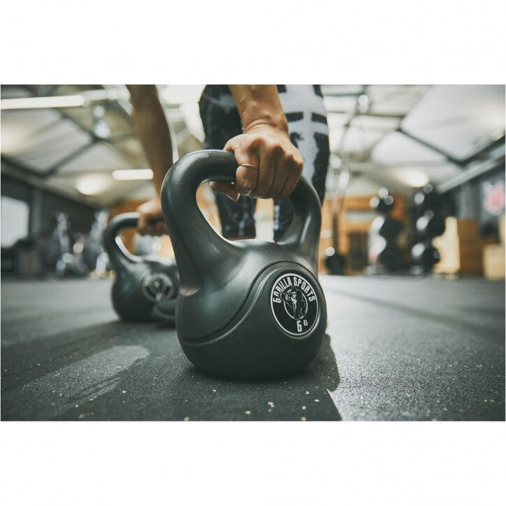 Kettlebell - funkční trénink - plastový povlak, cementová náplň - sada 5/7