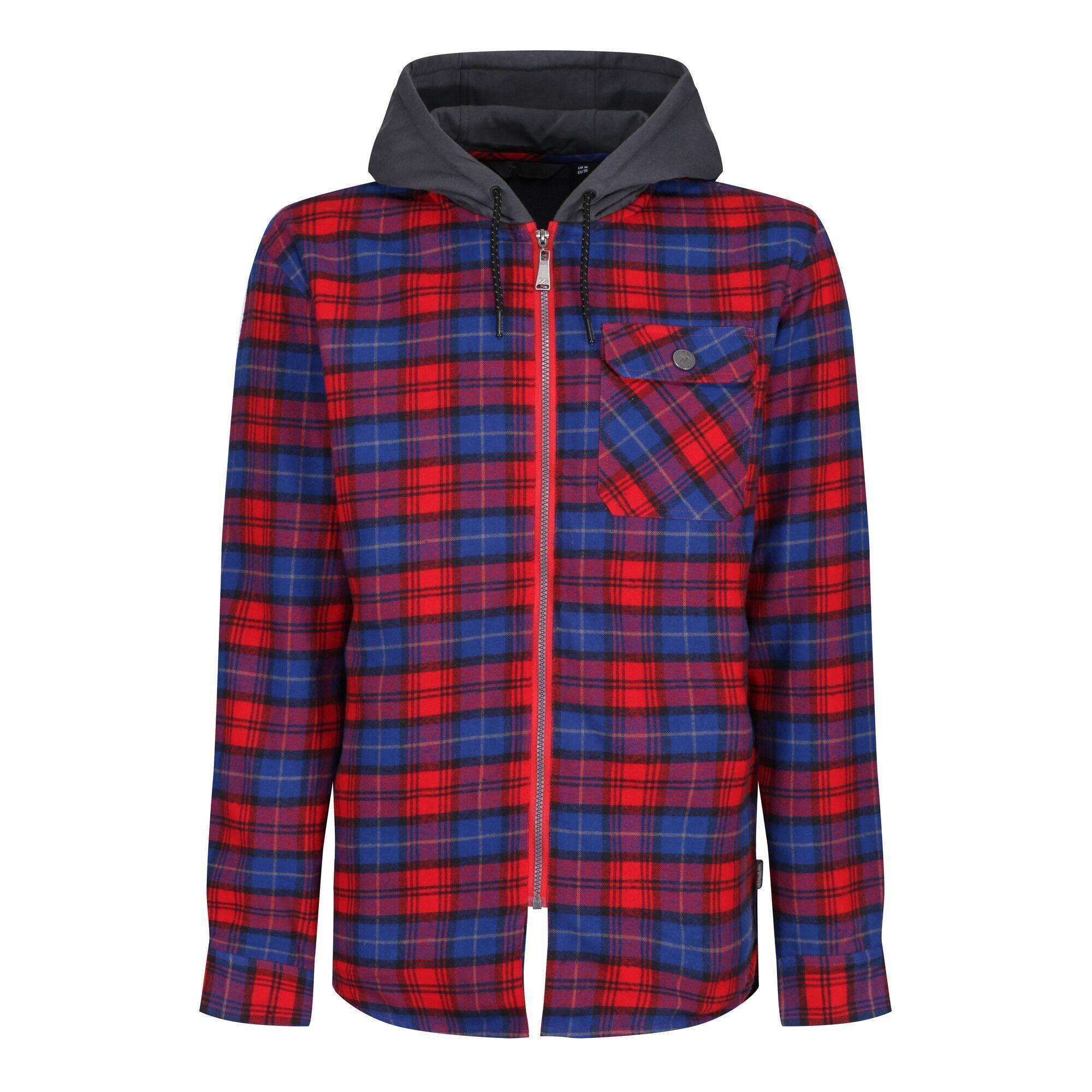 Mens Tactical Siege Checked Jacket (Classic Red) 1/4