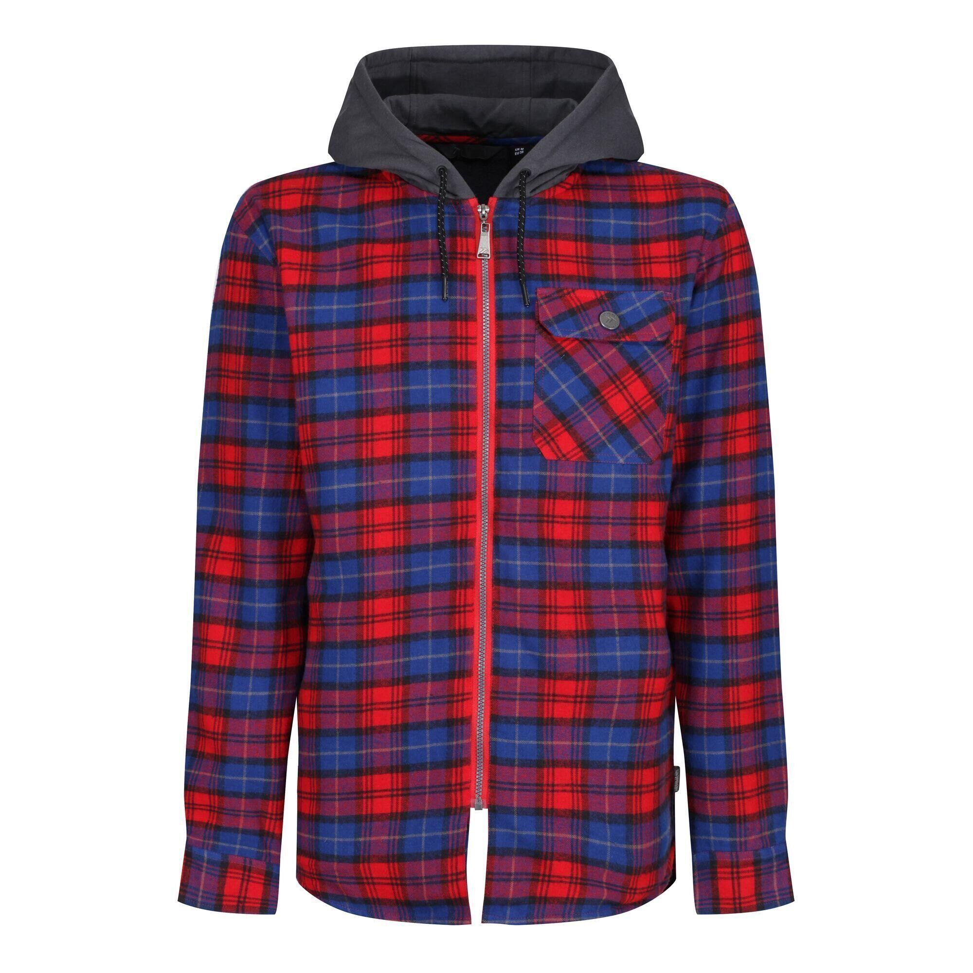 REGATTA Mens Tactical Siege Checked Jacket (Classic Red)