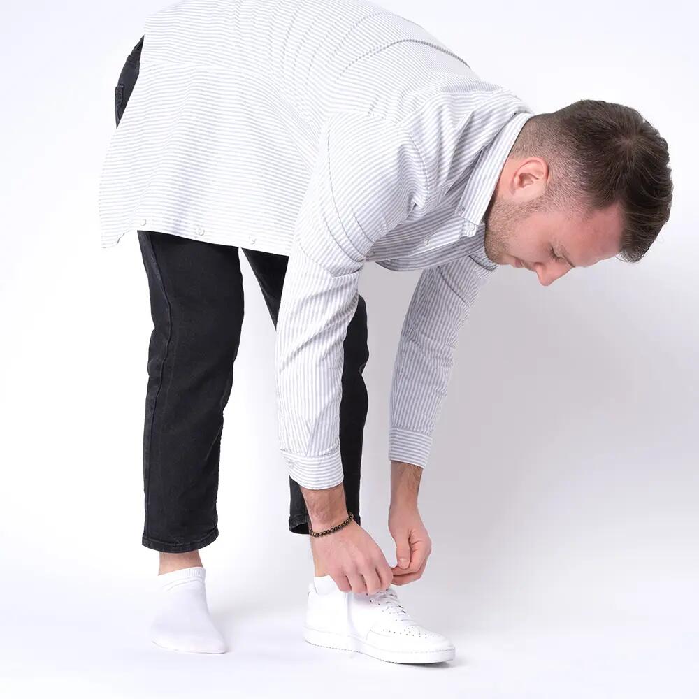 Herren Sneaker Socken 10er Pack (Modell: Alex) Wht 39-42 4/7