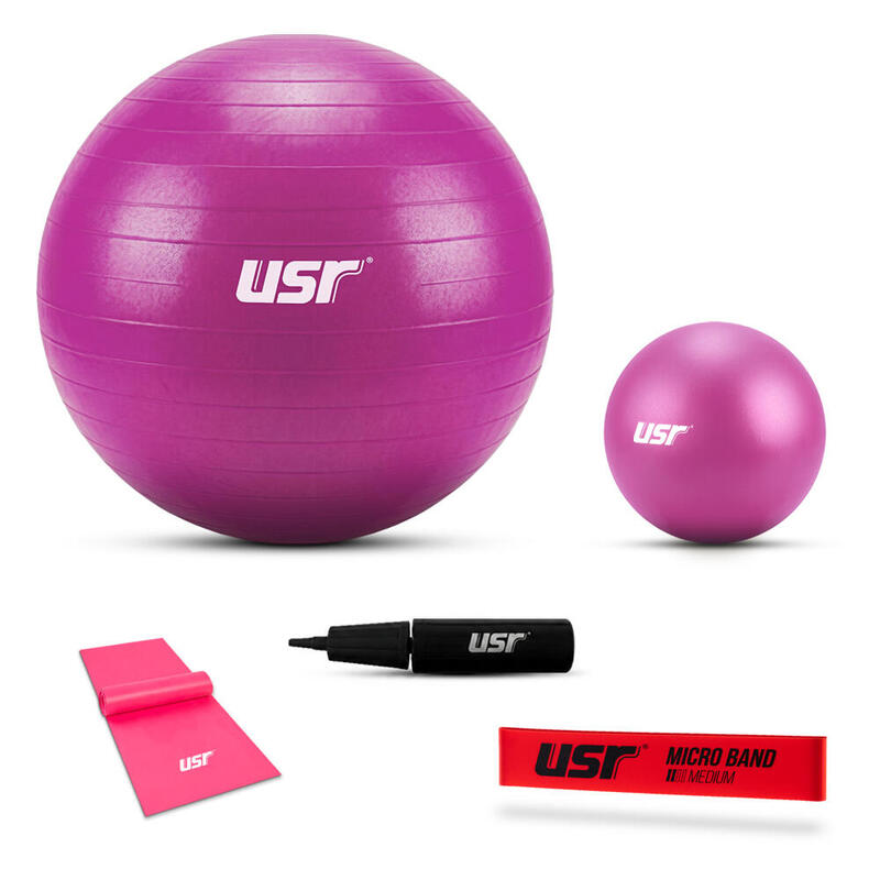USR 652BM 25+65 Cm Pilates Topu + Pompa + 2 Lastik