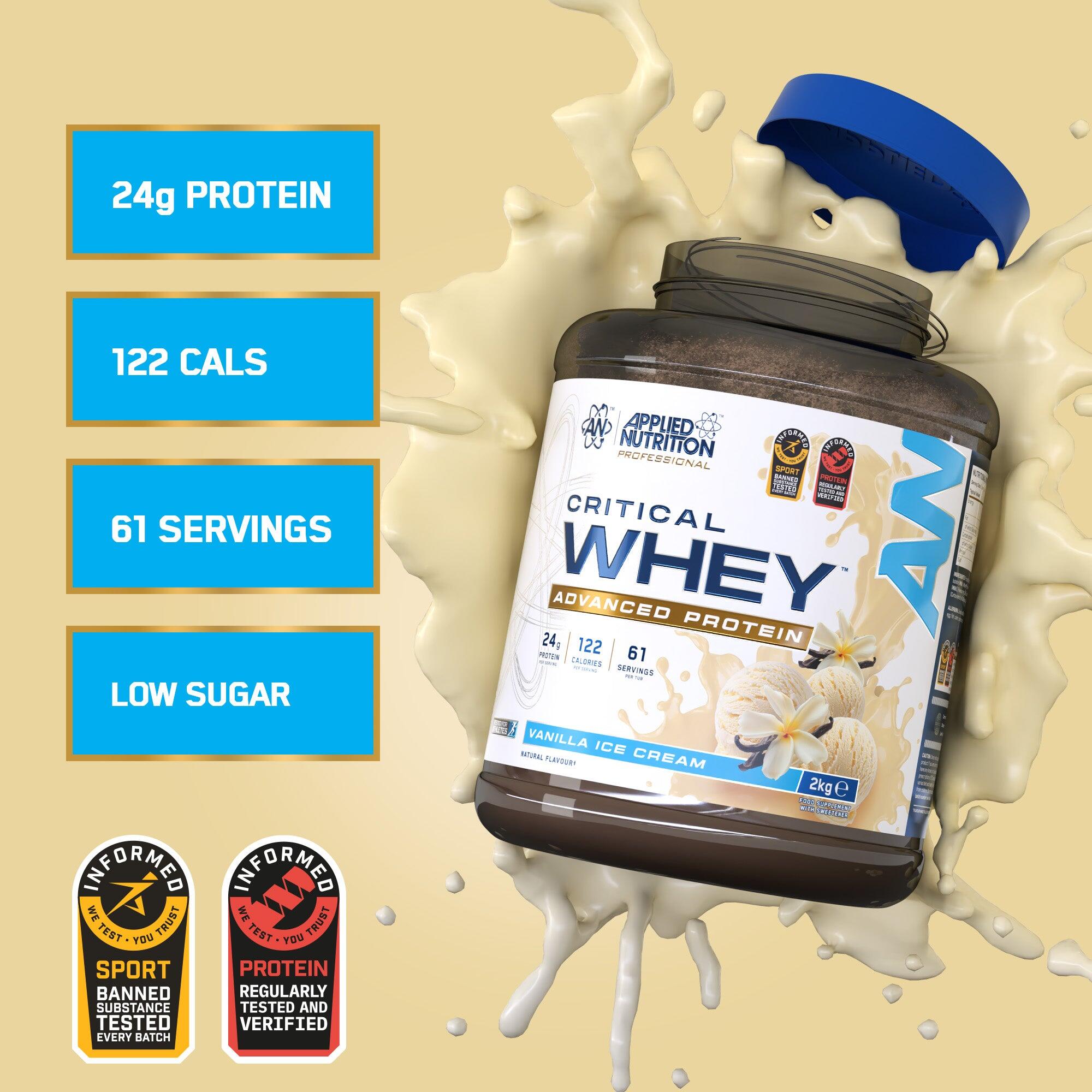 Applied Nutrition Critical Whey (2000g) Vanilla Ice Cream - Białka 2/7