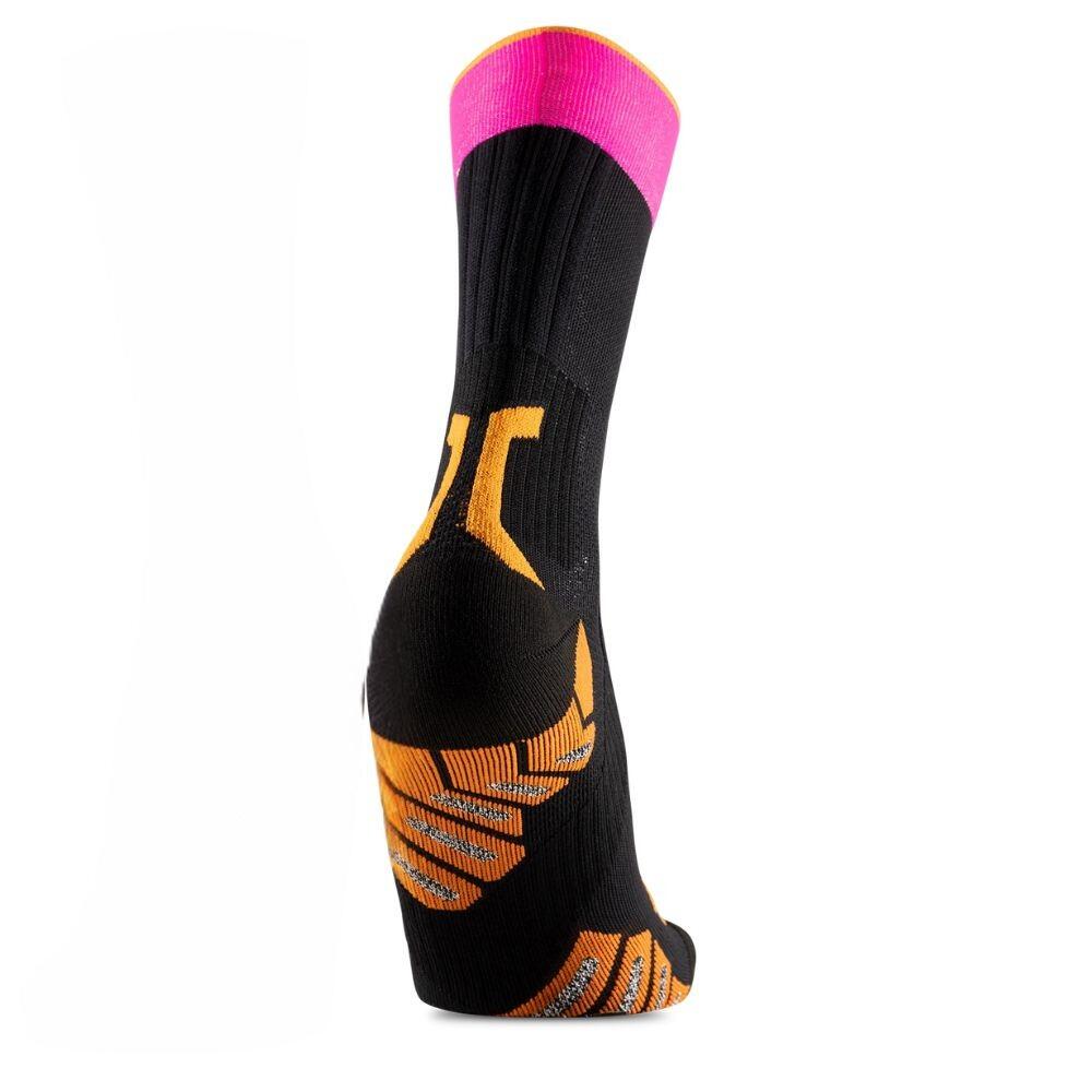 X-Socks Trailrun Terraskin Expert Crew Sokken Zwart/Roze 2/3