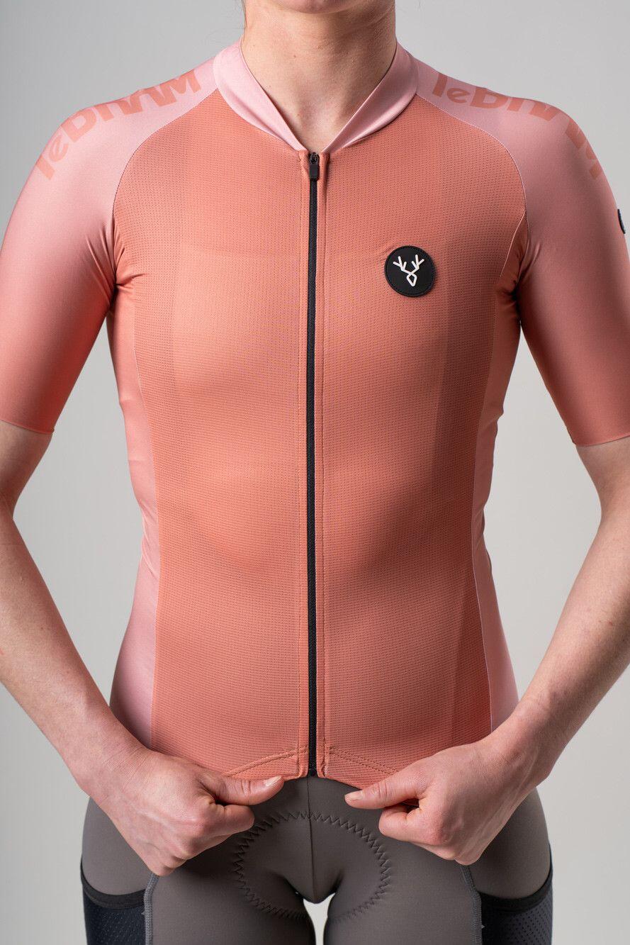 Maillot de manga corta para mujer LeBram Glières Rosa terracota 2/7