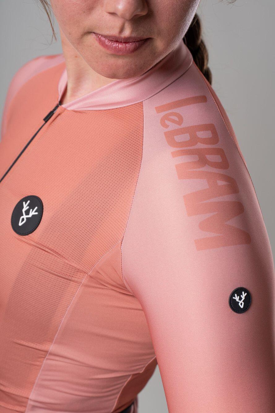 Maillot de manga corta para mujer LeBram Glières Rosa terracota 4/7