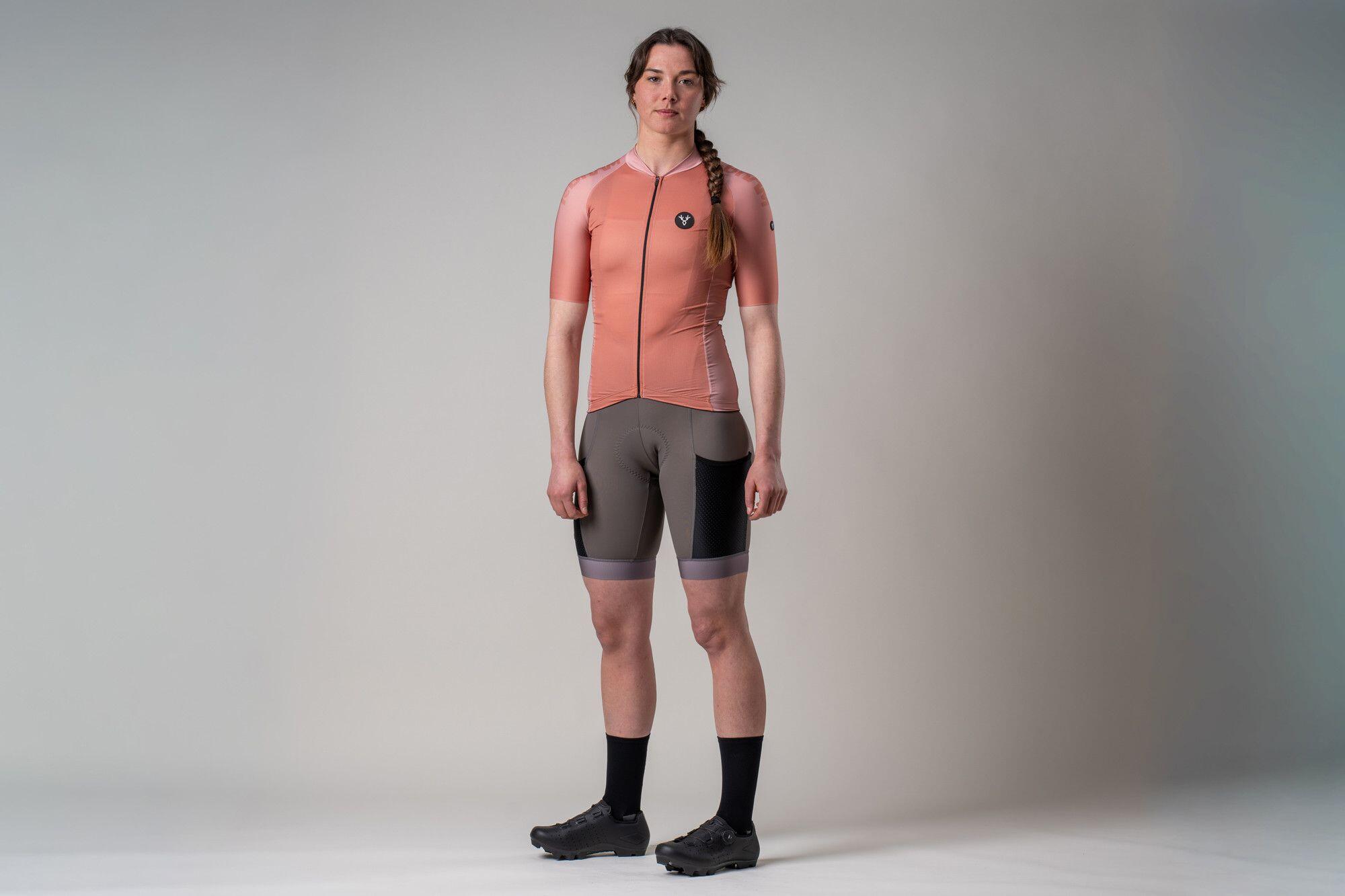 Maillot de manga corta para mujer LeBram Glières Rosa terracota 6/7