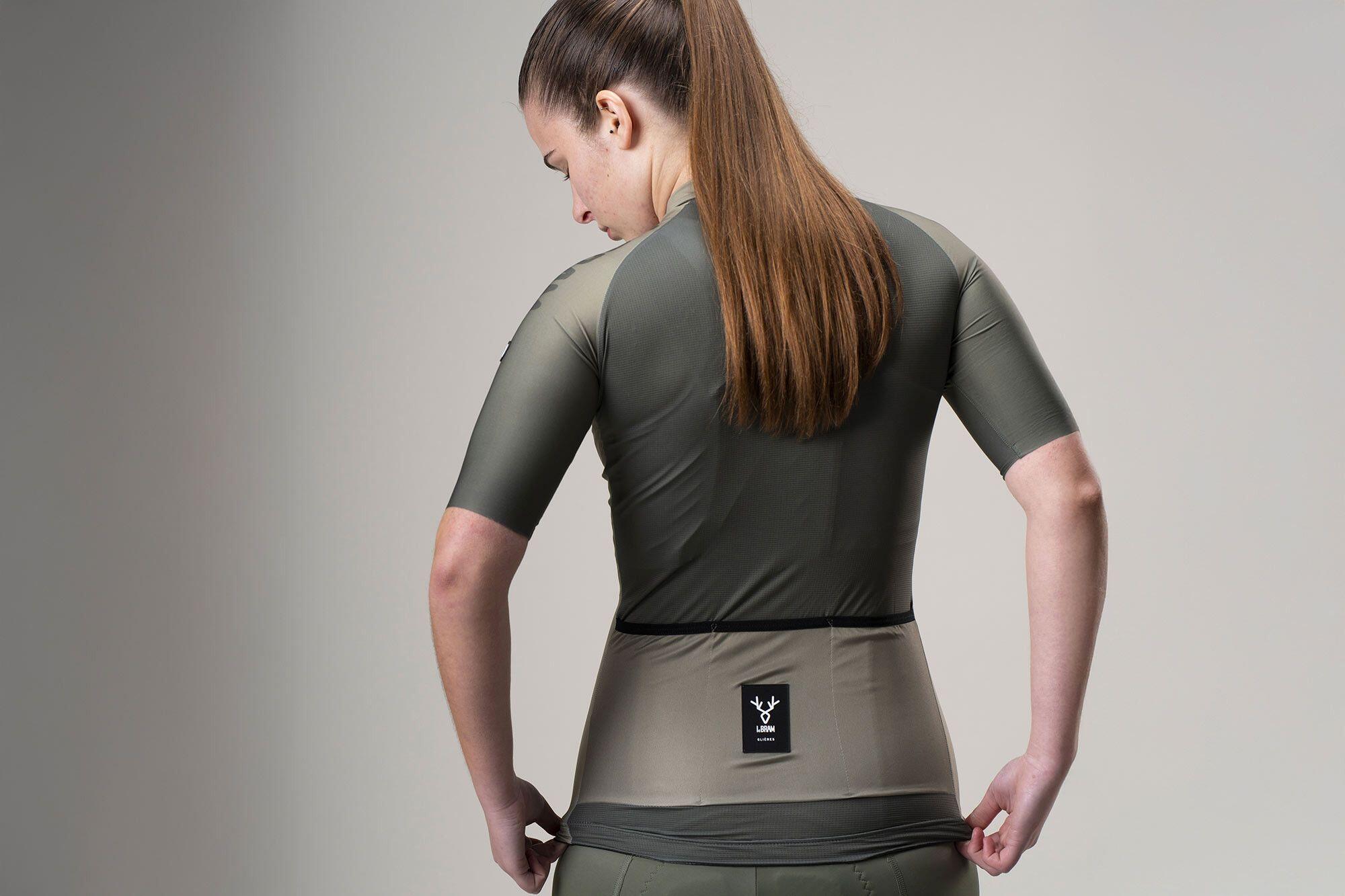 Maillot Manches Courtes Femme LeBram Glières Vert Kaki 5/7