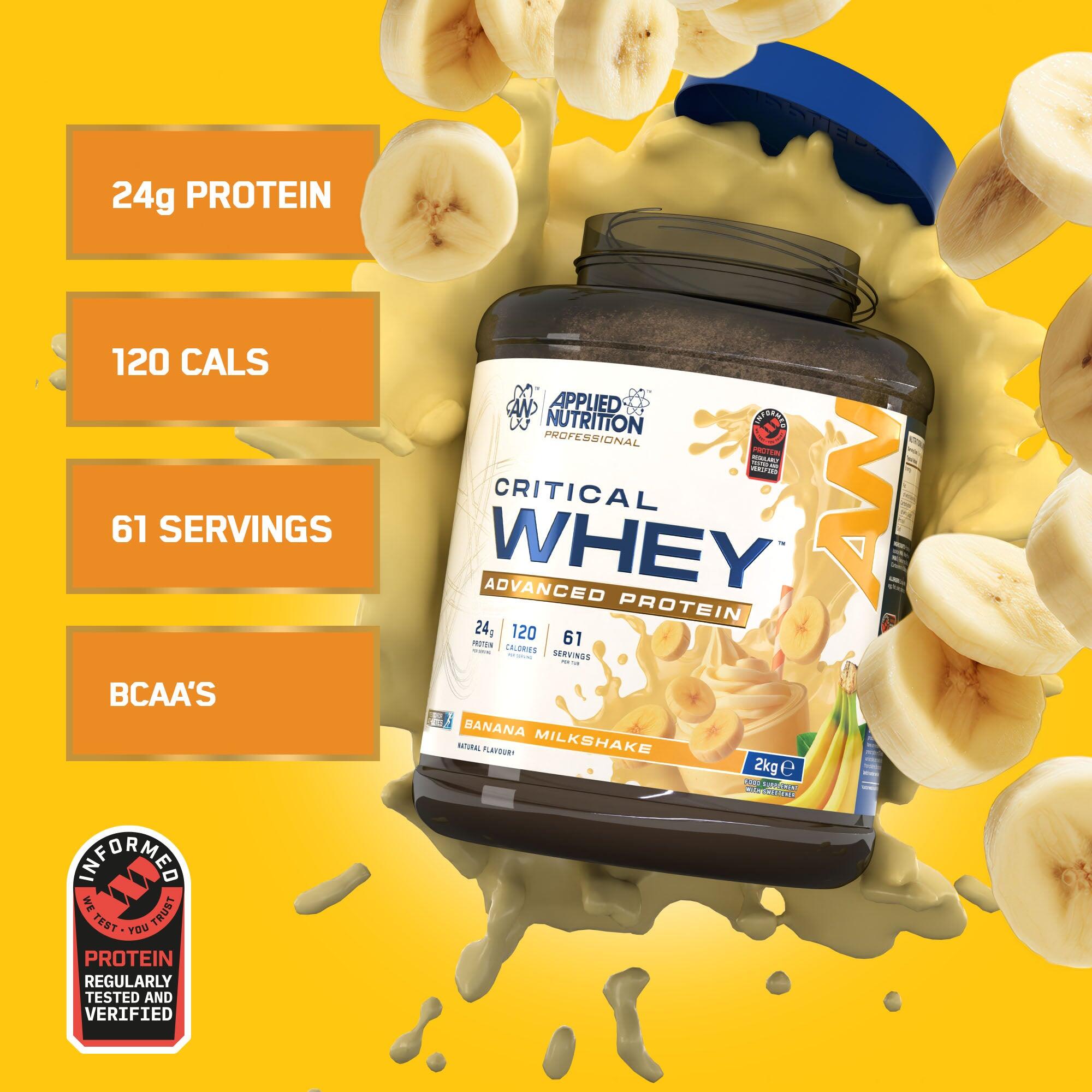Applied Nutrition Critical Whey (2000g) Banana Milkshake - Eiweiße 2/7