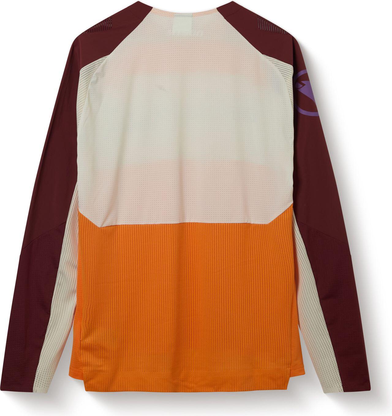 Maillot Manches Longues Endura MT500 Burner Lite Orange Homme 2/4