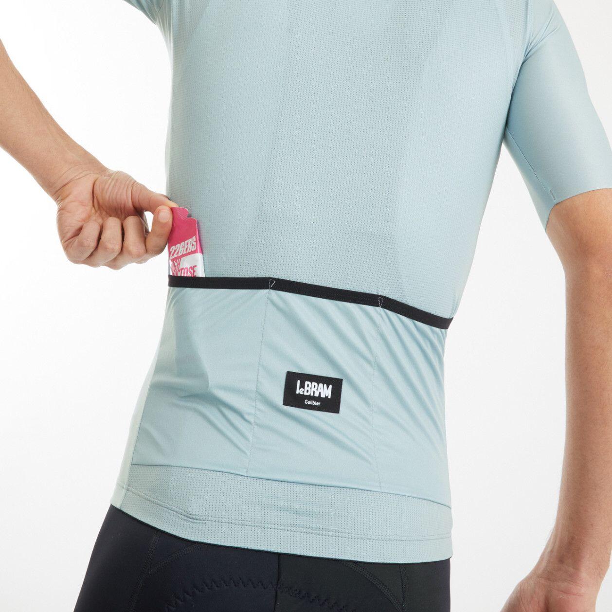 Maillot Manches Courtes LeBram Galibier Vert-de-Gris 3/4