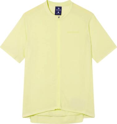 Endura loop full zip korte mouwen shirt geel heren