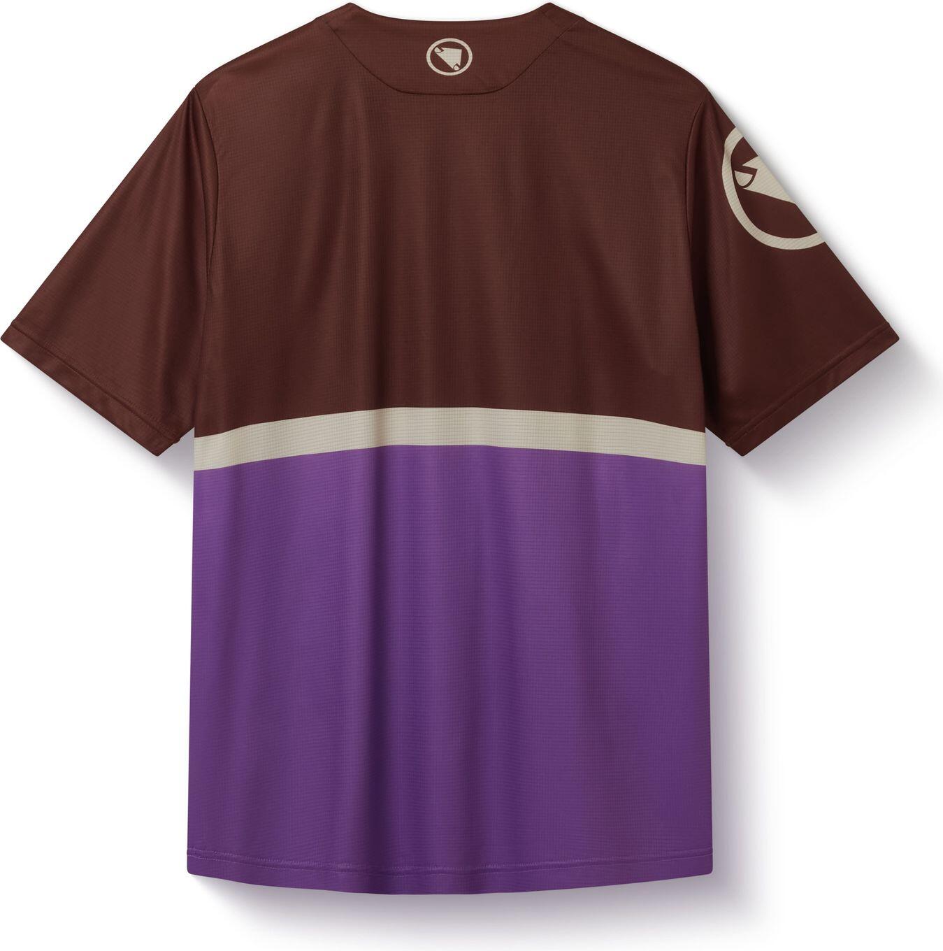 T-shirt Technique Endura SingleTrack Core II Marron/Violet Homme 2/4