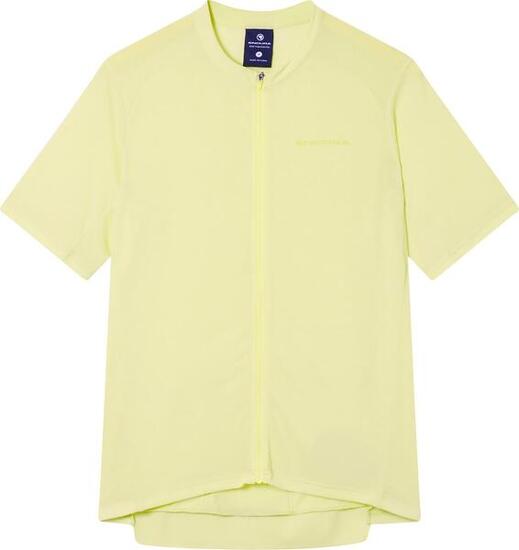 Maillot Manches Courtes Endura Loop Full Zip Jaune Homme