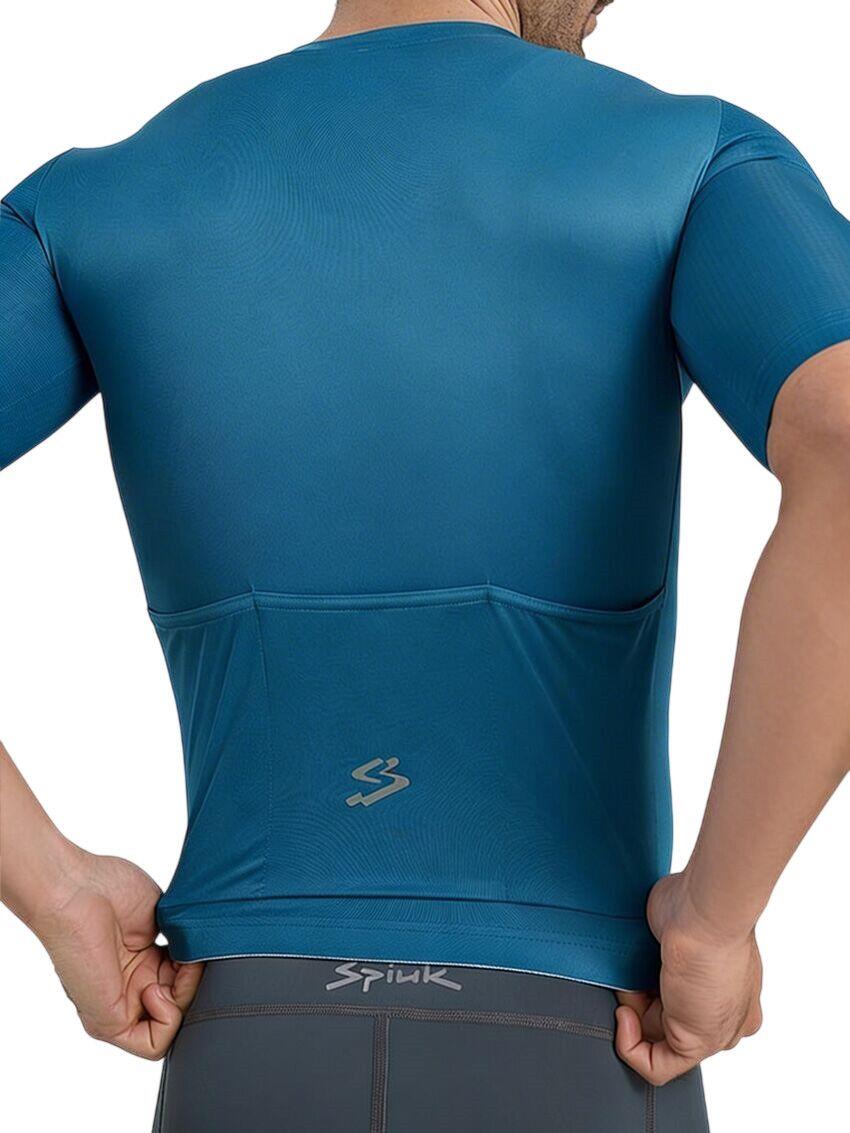 Spiuk Anatomic heren shirt met korte mouwen, blauw 3/4