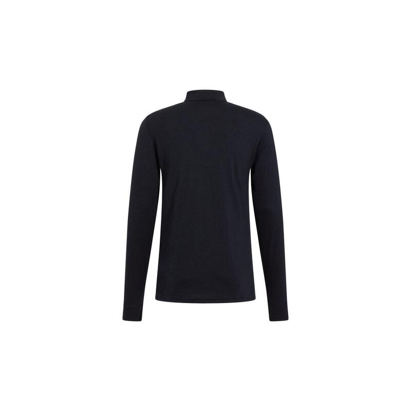ODLO Baselayer Top Lange Mouwen Halve Rits Merino 2 Thermoshirt ZWART S