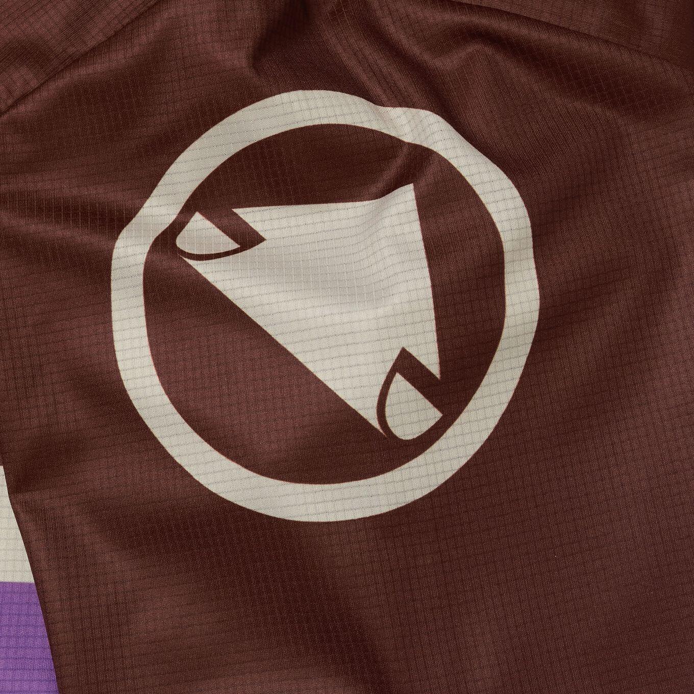 T-shirt Technique Endura SingleTrack Core II Marron/Violet Homme 4/4