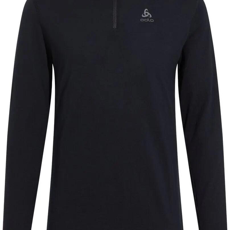 Base Layer Odlo 1/2 Zip Merino 200 Black