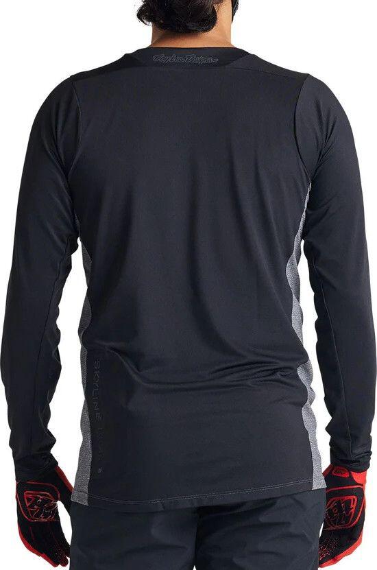 Langarmtrikot Troy Lee Designs Skyline Signature Grau/Schwarz 2/6