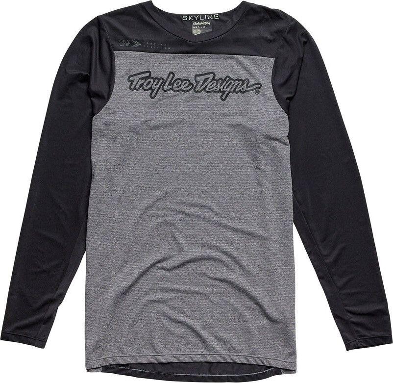 Langarmtrikot Troy Lee Designs Skyline Signature Grau/Schwarz 4/6