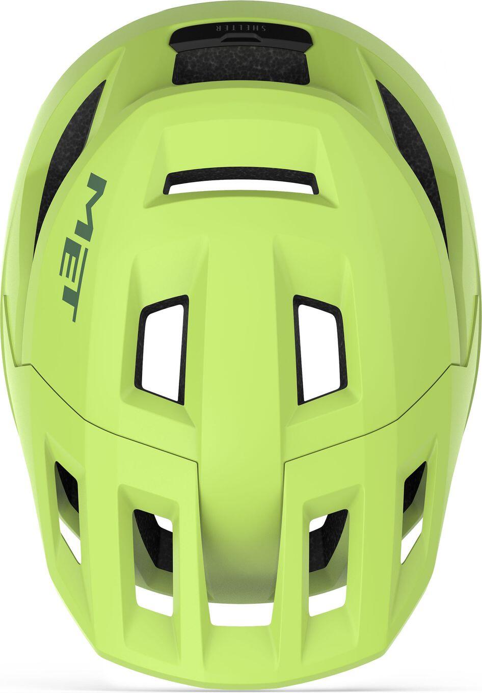 Casque VTT MET Shelter Mips Vert Lime 3/4