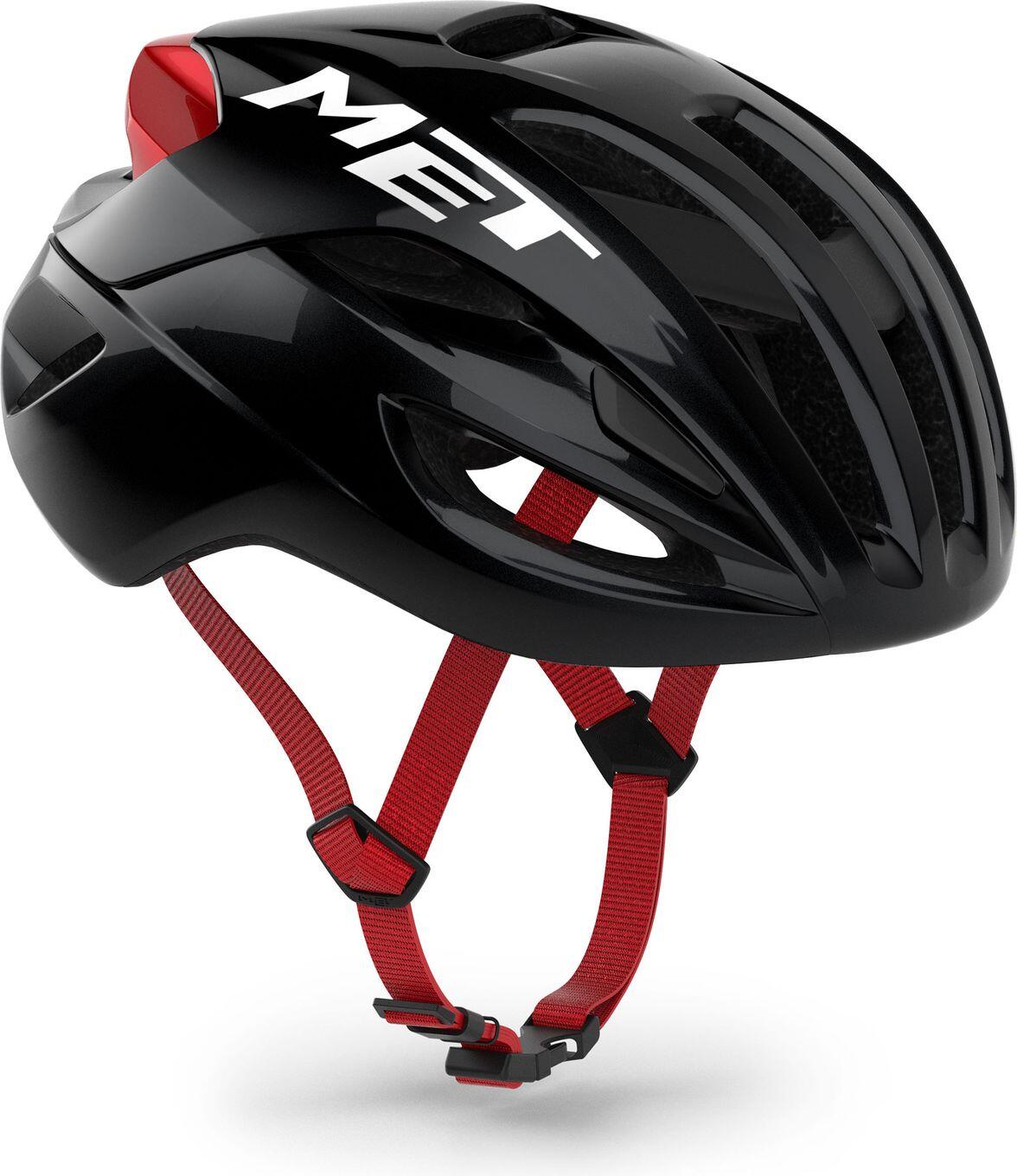 MET Rivale Mips Road Helm Zwart/Rood 3/7