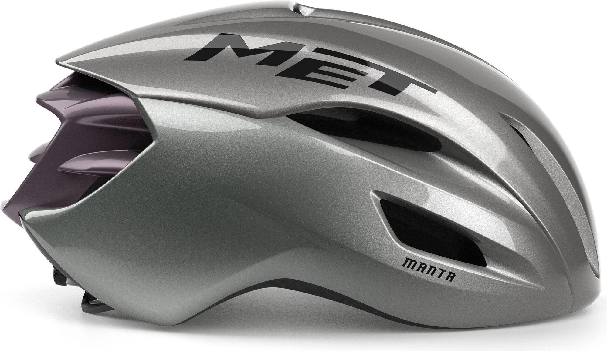MET Manta Mips Casco da strada Grigio Brillante 3/5