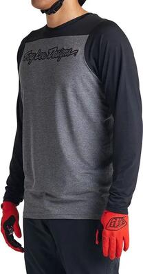 Troy lee designs skyline signature long sleeve jersey grijs/zwart