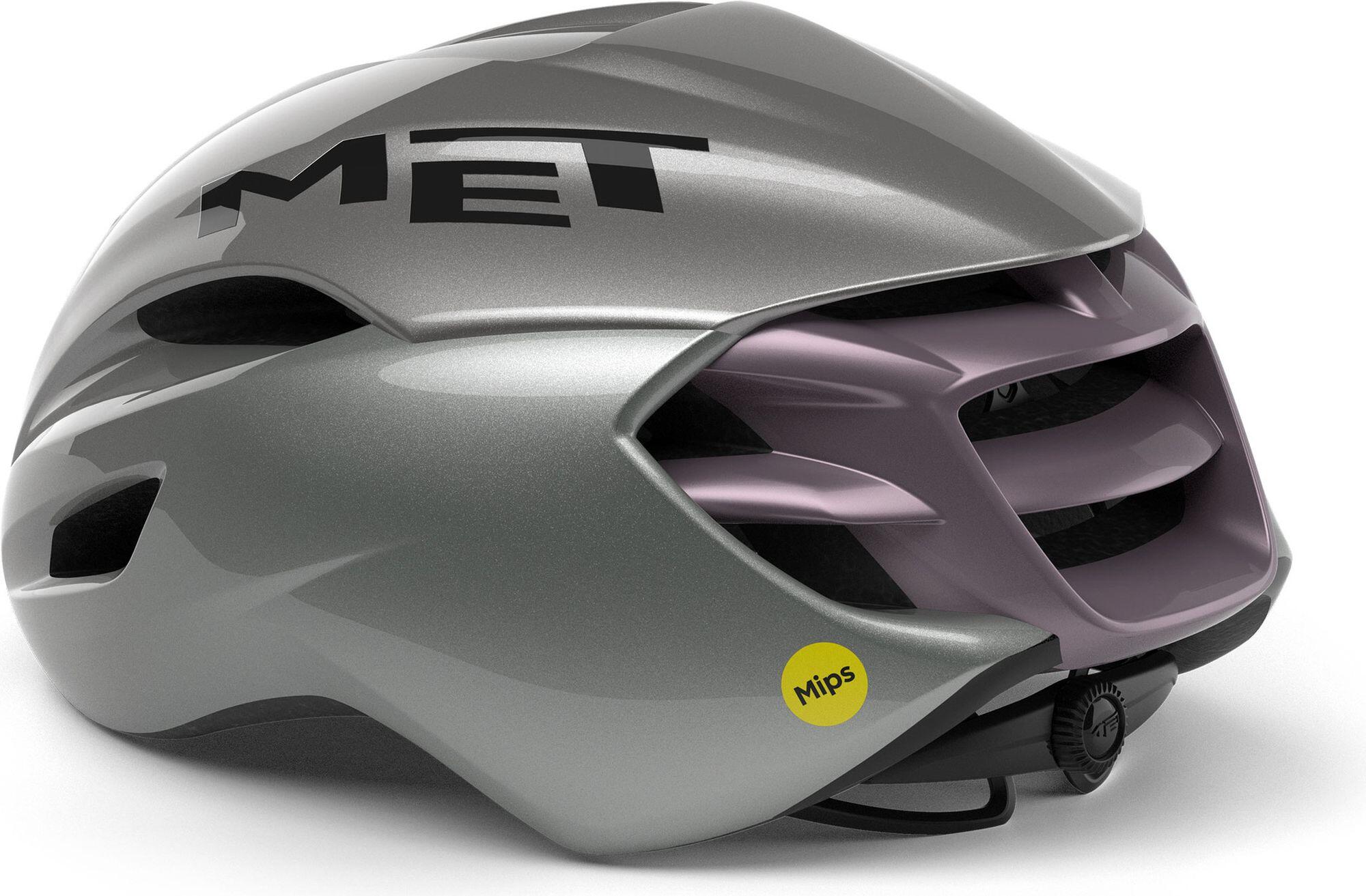 MET Manta Mips Casco da strada Grigio Brillante 2/5
