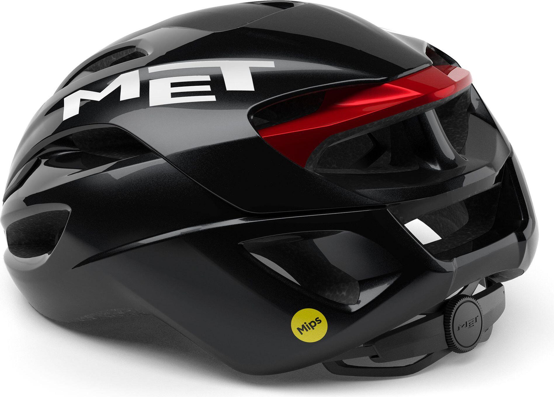 MET Rivale Mips Road Helm Zwart/Rood 5/7