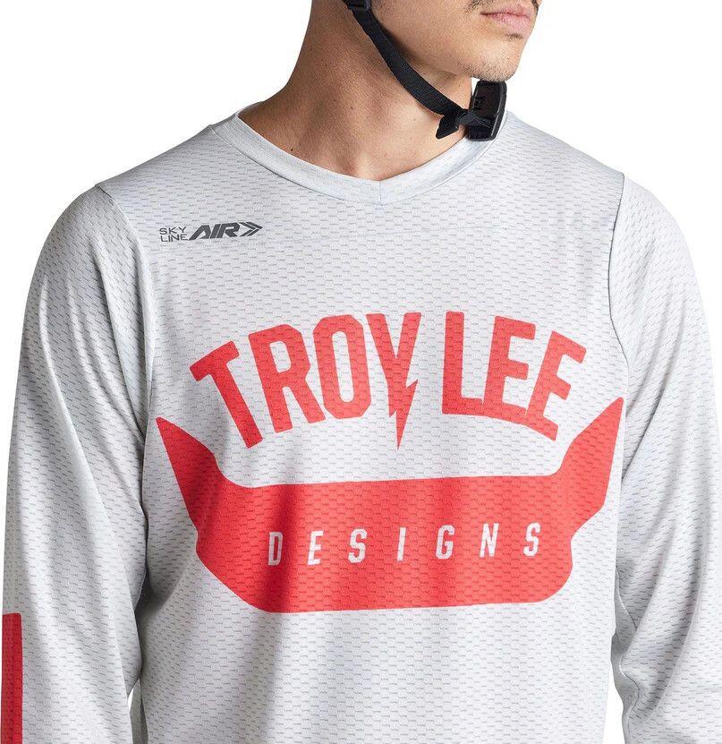 Maillot Manches Longues Troy Lee Designs Skyline Air Aircore Gris 3/6