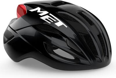 MET Rivale Mips Casco da strada nero/rosso