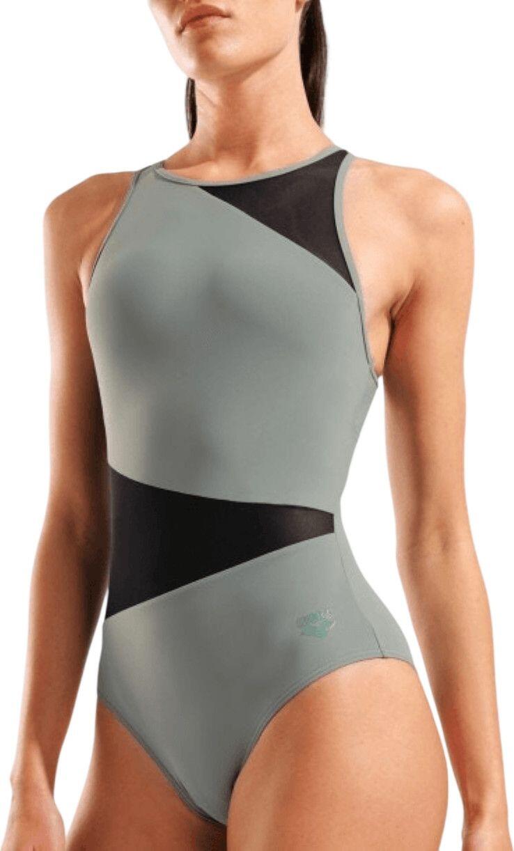 Maillot de Bain Arena Mesh Angle Vert Femme 3/7