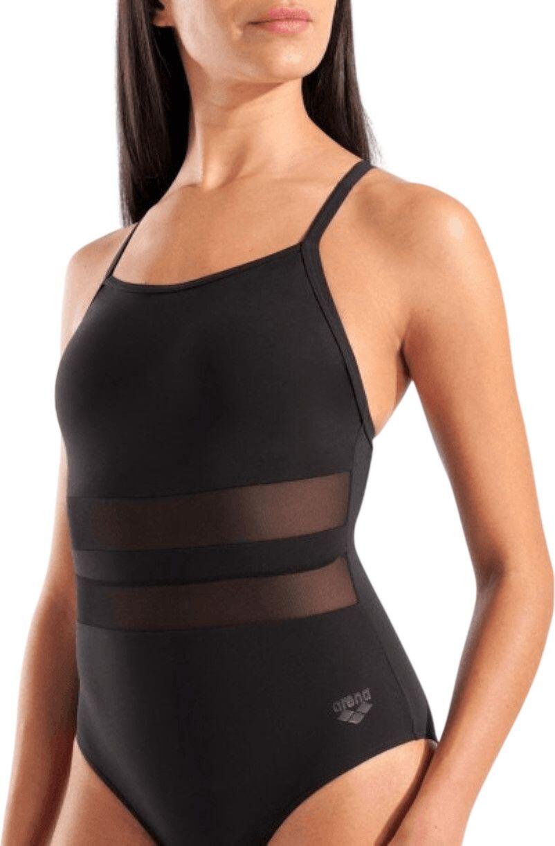 Arena Mesh Equals Badeanzug für Damen, schwarz 3/7