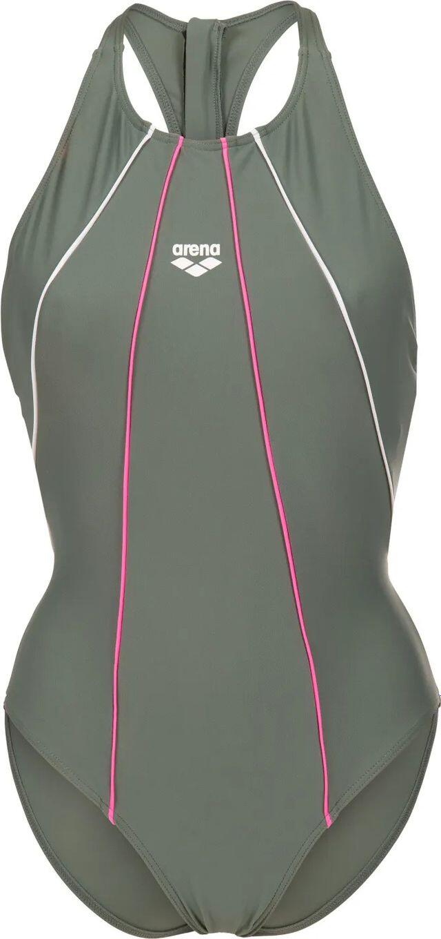 Bañador Arena Merydian verde para mujer 3/5