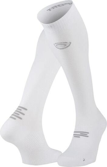 Chaussettes BV Sport Run Marathon compression Blanc/Gris
