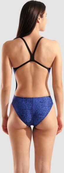 Maillot de Bain 1 Pièce Arena SnakeSkin Femme Bleu 3/7