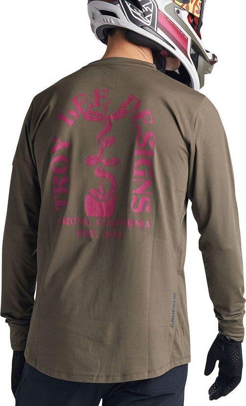 Troy Lee Designs Ruckus Ride Green Long Sleeve T-Shirt 2/7