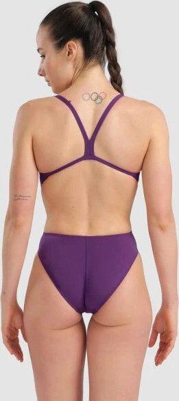Einteiliger Badeanzug für Damen mit freiem Rücken Challenge Back Violett 2/11
